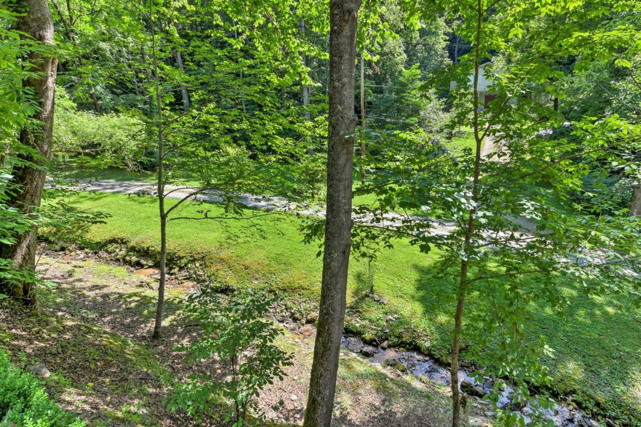 Tranquil Creekside Cottage With Deck And Lanai Franklin Bagian luar foto